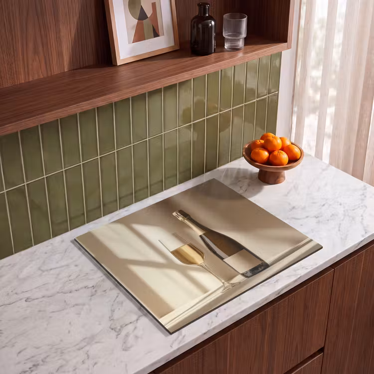 Induction hob protector - Champagne - Beige - Shadow - Bubbles — 4