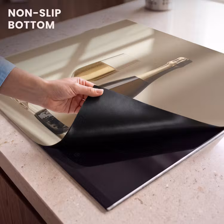 Induction hob protector - Champagne - Beige - Shadow - Bubbles — 5