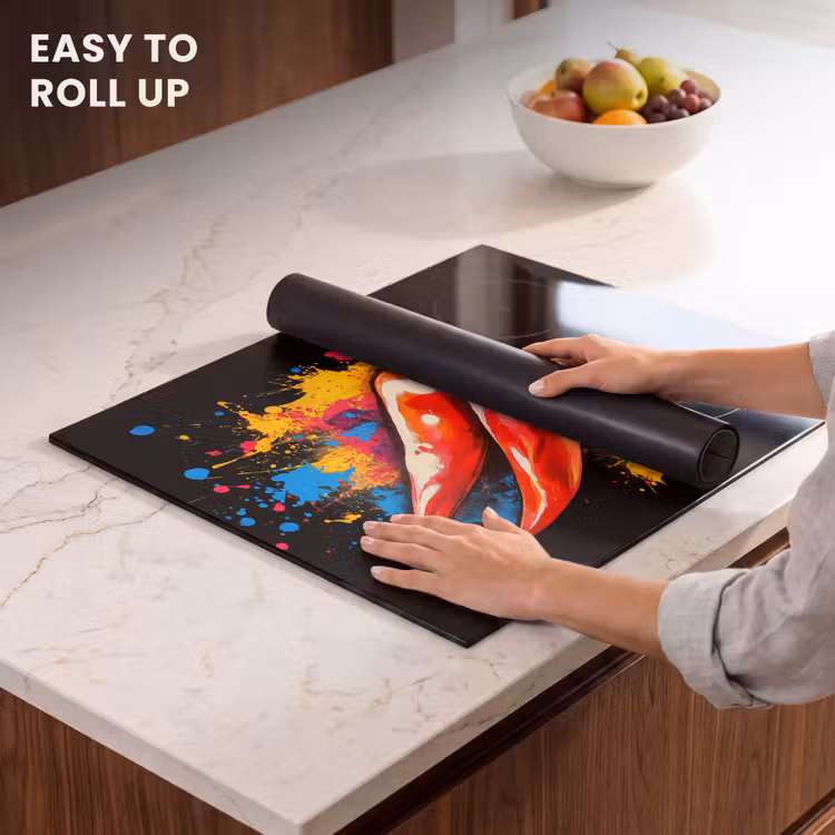 Induction hob protector - Pepper - Graffiti - Paint - Abstract - Modern - Colorful — 6