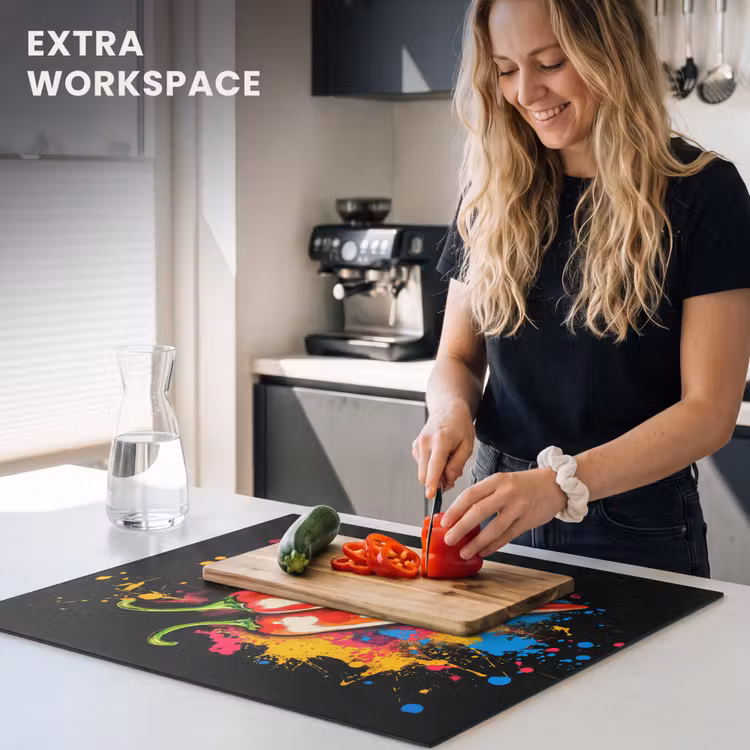 Induction hob protector - Pepper - Graffiti - Paint - Abstract - Modern - Colorful — 7