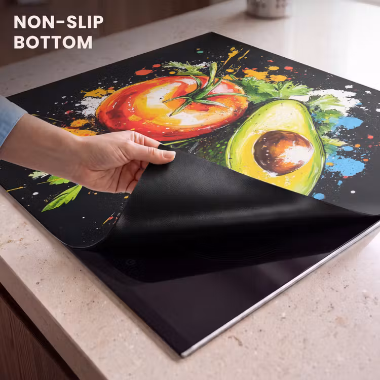 Induction hob protector - Tomato - Avocado - Pepper - Graffiti - Paint - Modern — 5