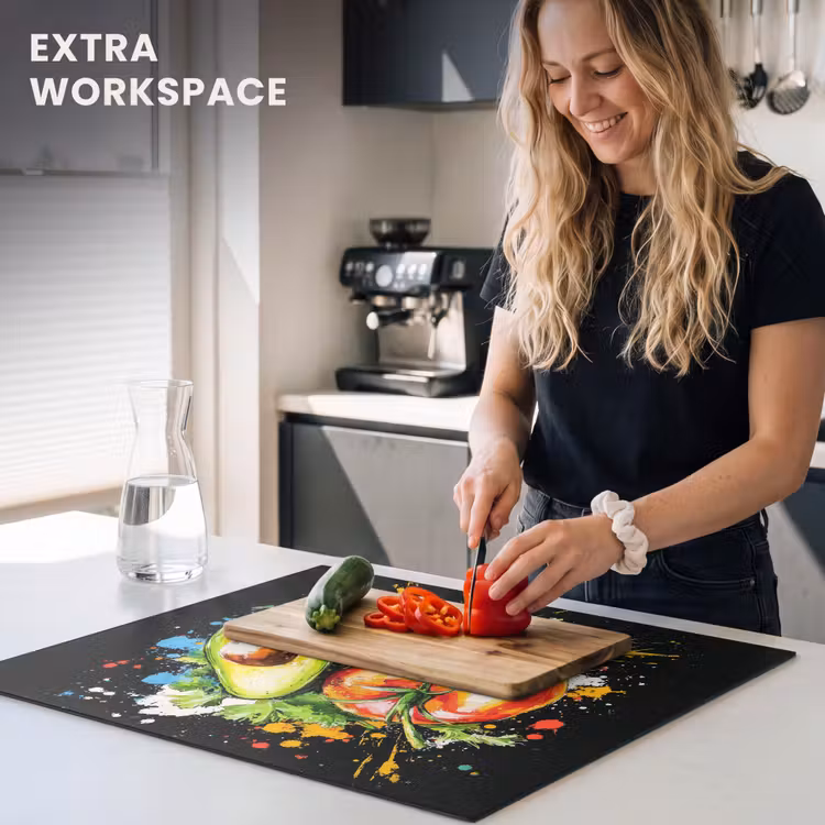 Induction hob protector - Tomato - Avocado - Pepper - Graffiti - Paint - Modern — 7