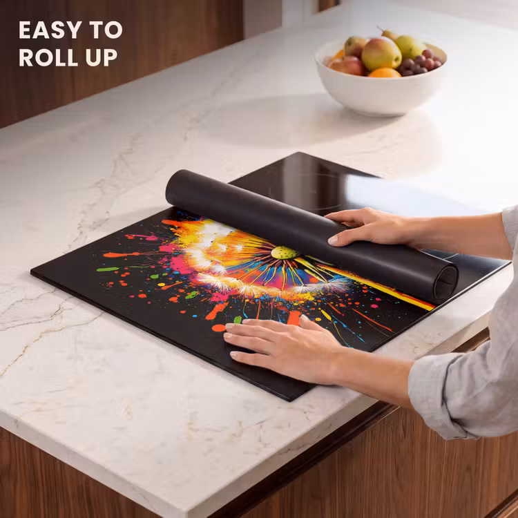 Induction hob protector - Dandelion - Graffiti - Colorful - Flowers - Nature — 6