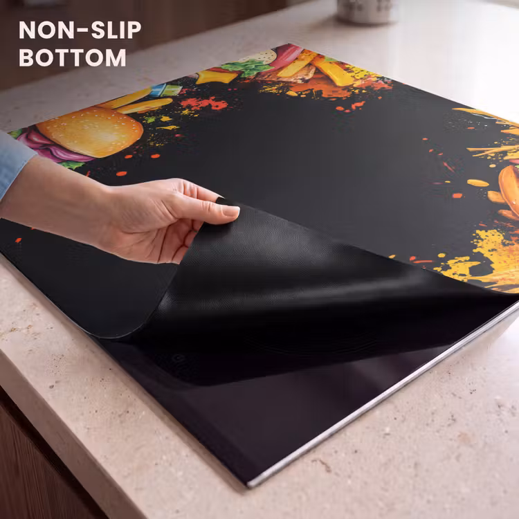 Induction hob protector - Fast food - Graffiti - Hamburger - Food - Modern — 5