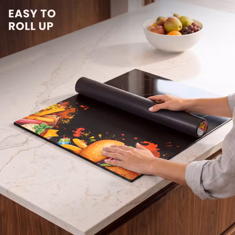 Induction hob protector - Fast food - Graffiti - Hamburger - Food - Modern — 6