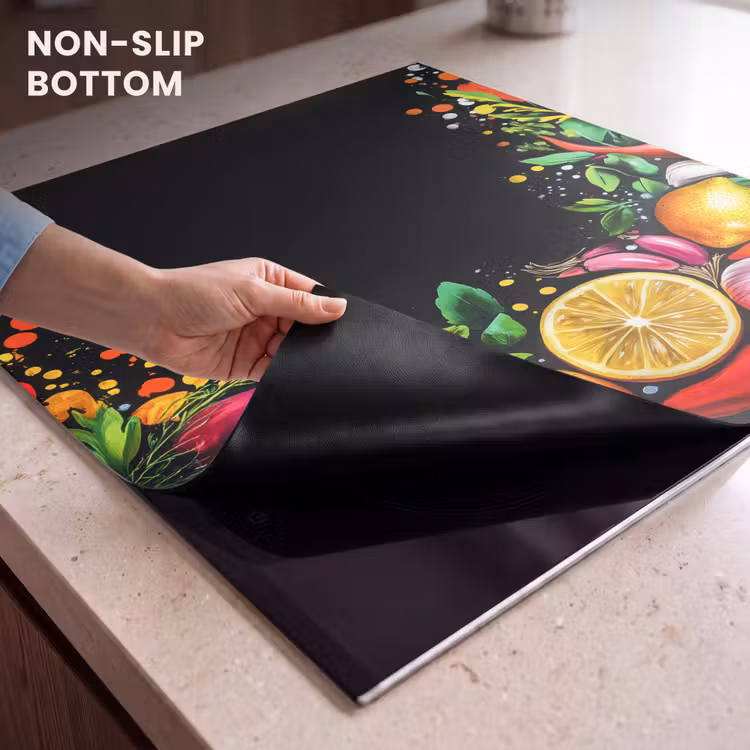 Induction hob protector - Lemons - Pepper - Herbs - Graffiti - Paint - Abstract — 5