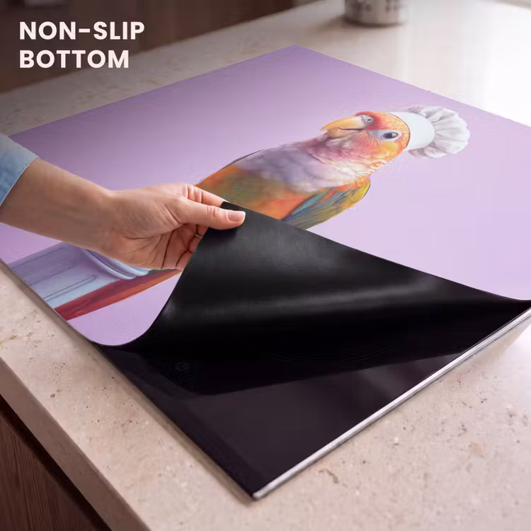Induction hob protector - Parrot - Chef's hat - Curious - Bird — 5