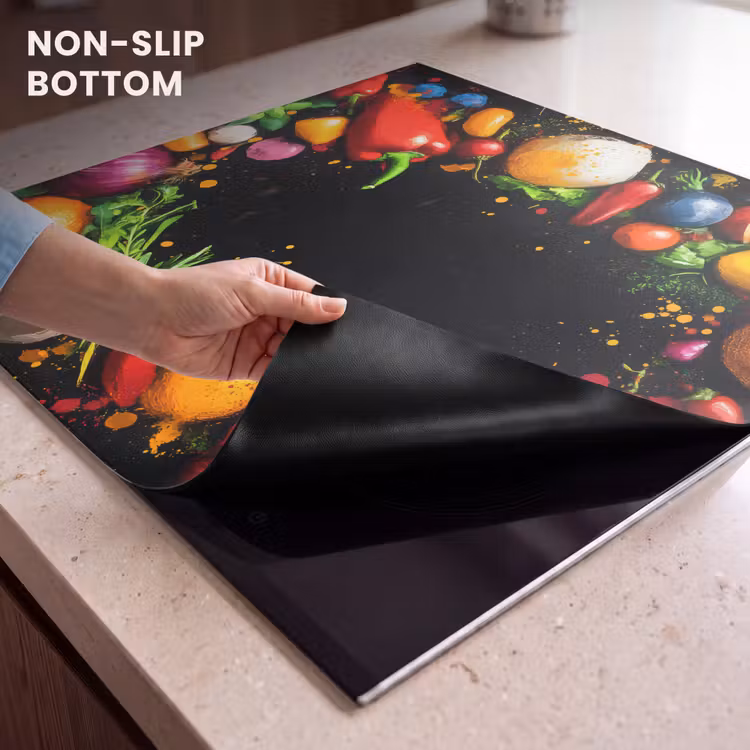 Induction hob protector - Vegetables - Graffiti - Colorful - Cooking - Abstract — 5
