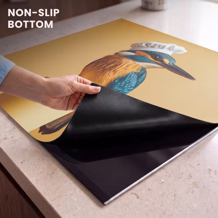 Induction hob protector - Kingfisher - Pillar - Chef's hat - Bird — 5