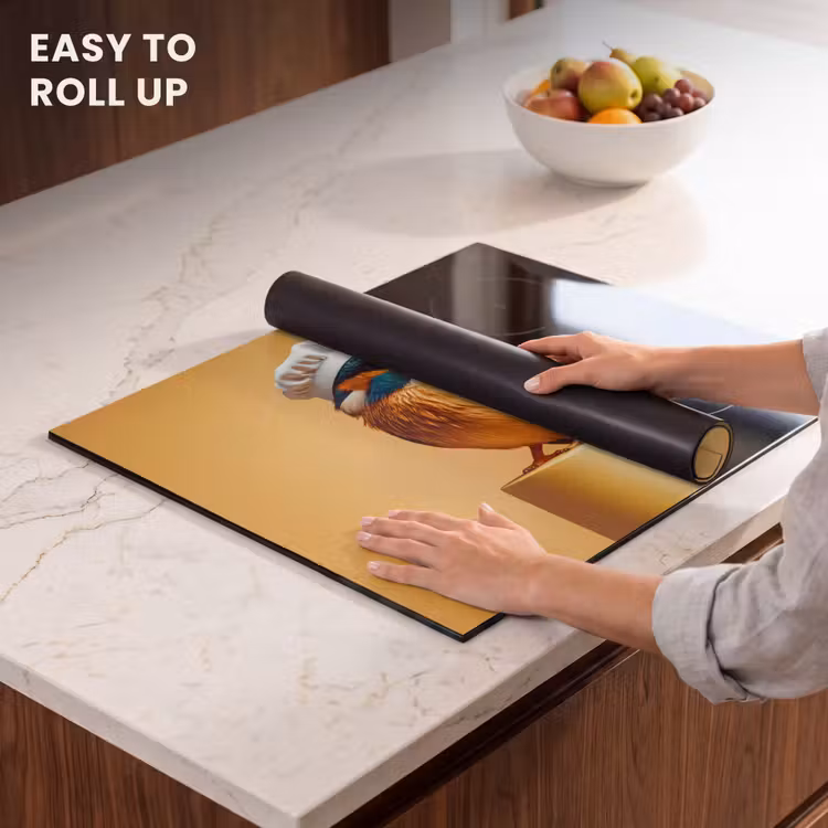 Induction hob protector - Kingfisher - Pillar - Chef's hat - Bird — 6
