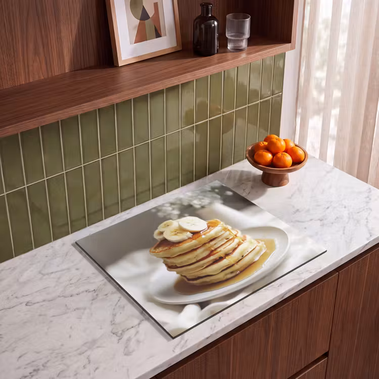 Induction hob protector - Pancakes - Banana - Syrup - White - Beige — 4