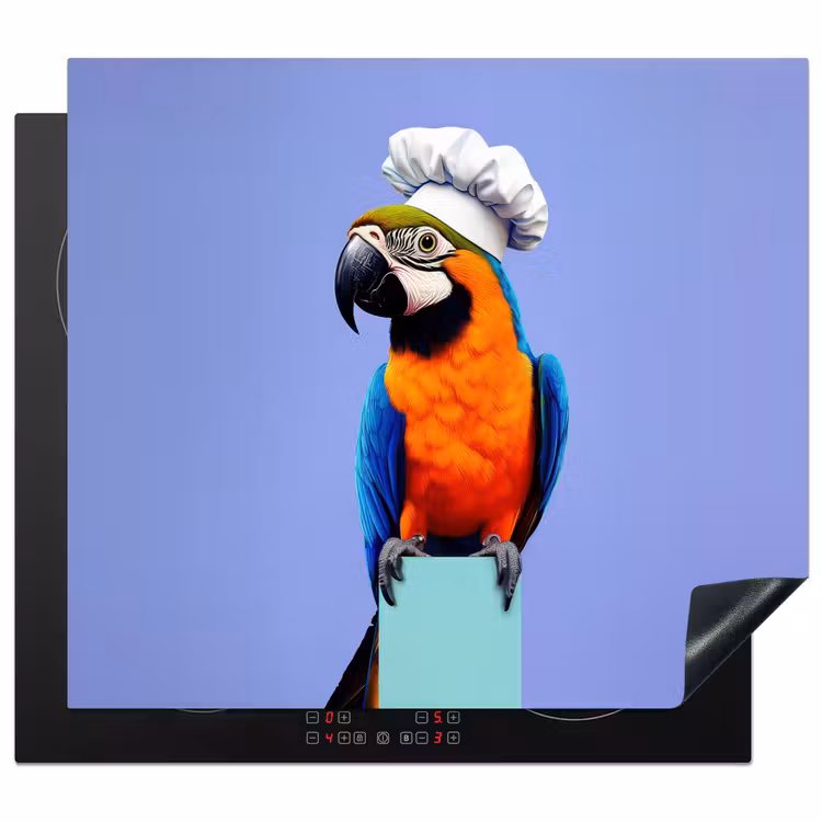 Induction hob protector - Parrot - Chef's hat - Bird - Nice — 1