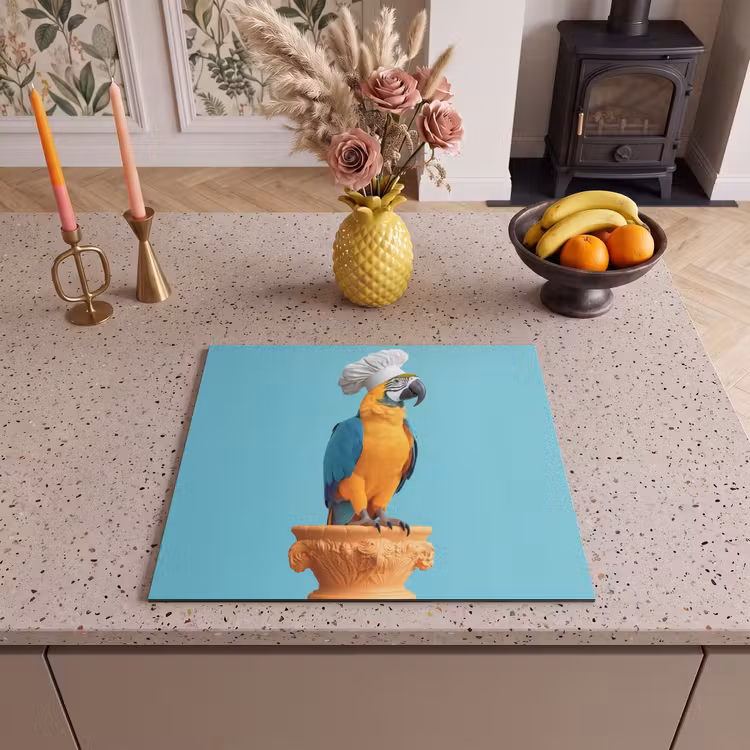 Induction hob protector - Parrot - Chef's hat - Funny - Bird — 3