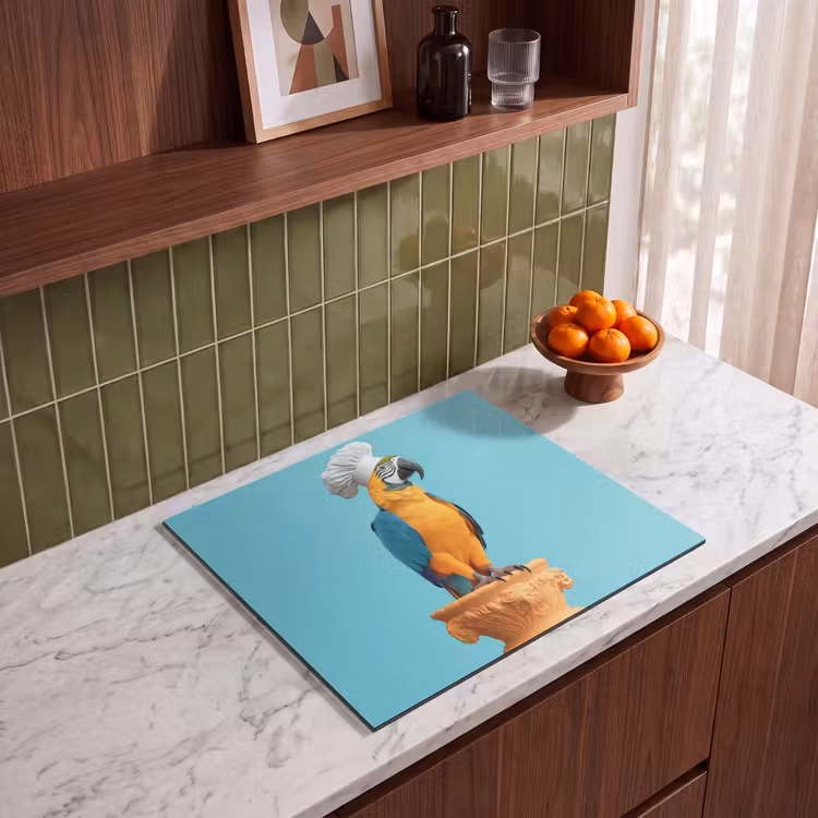 Induction hob protector - Parrot - Chef's hat - Funny - Bird — 4