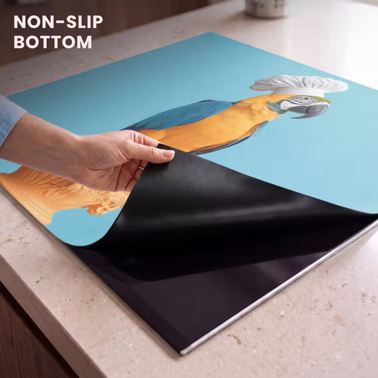Induction hob protector - Parrot - Chef's hat - Funny - Bird — 5