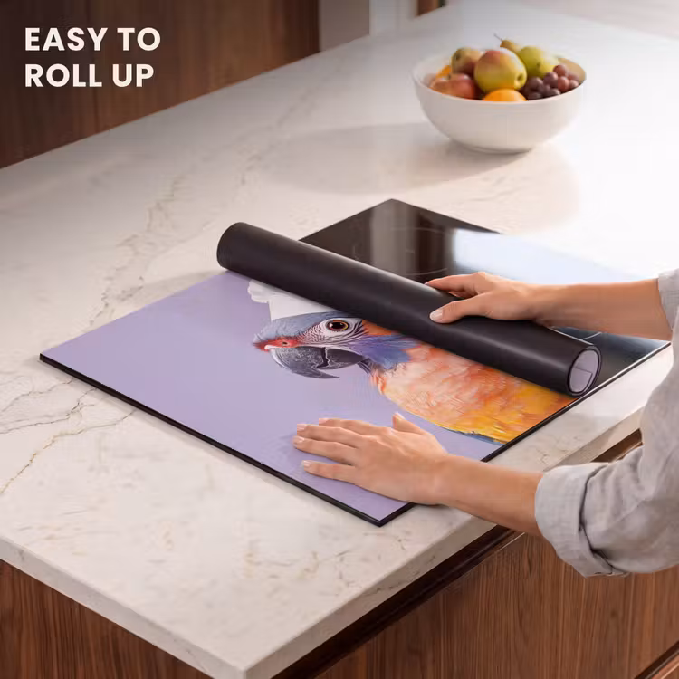 Induction hob protector - Parrot - Chef's hat - Purple - Cute — 6