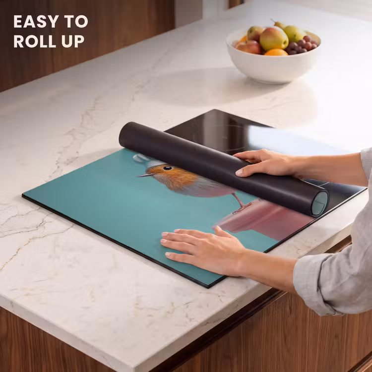 Induction hob protector - Robin - Bird - Chef's hat - Pedestal — 6