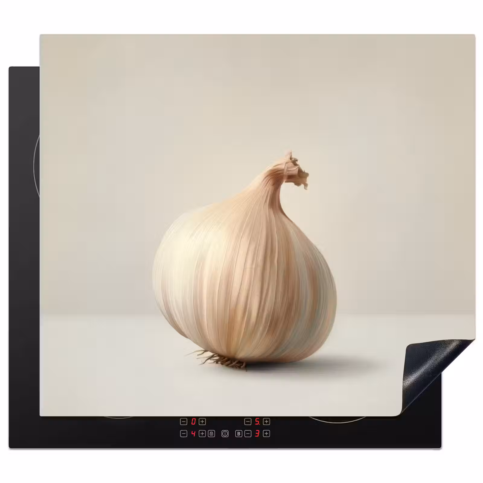 Induction hob protector - Garlic - Natural - Beige — 1