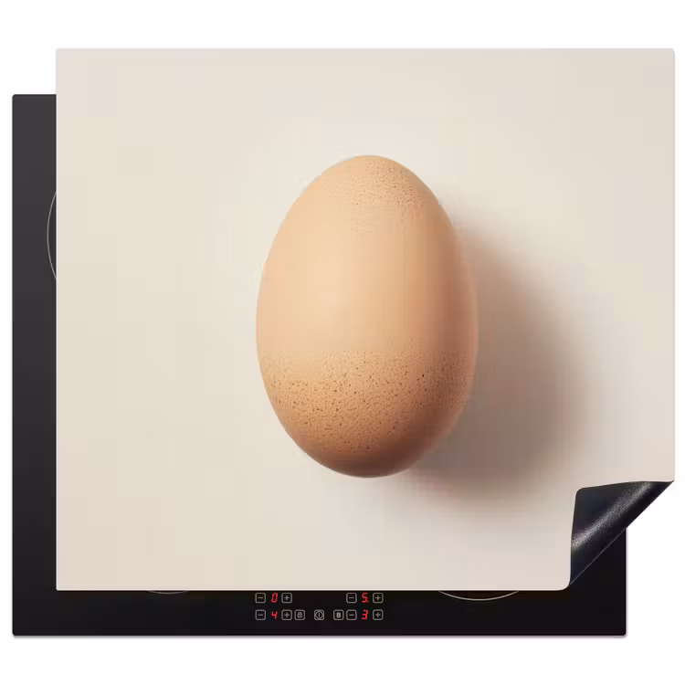 Induction hob protector - Egg - Beige - Oval - Oval — 1