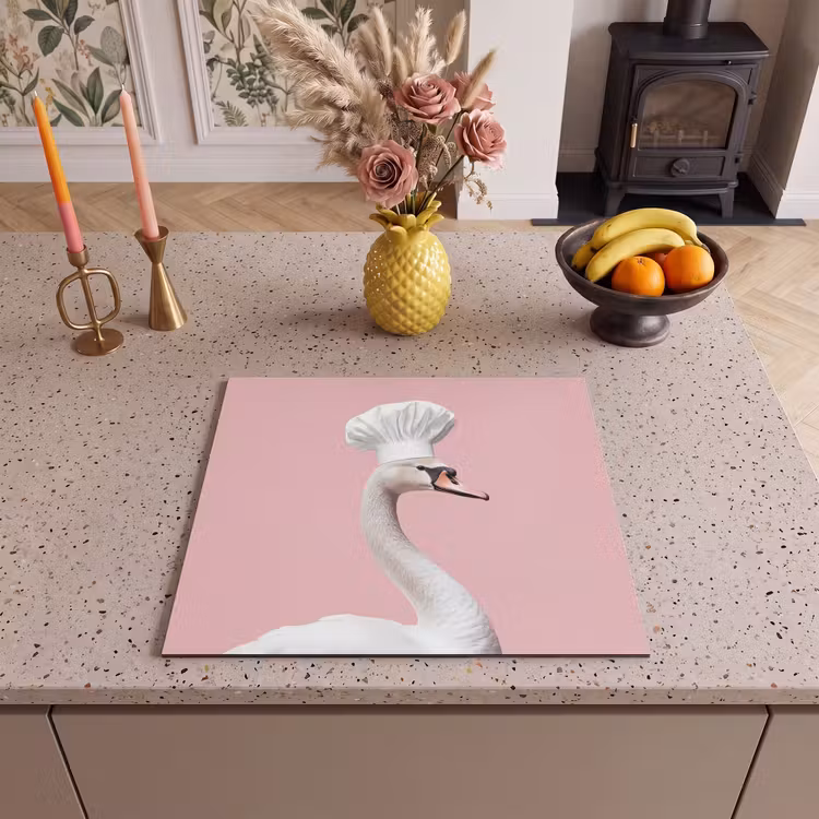 Induction hob protector - Swan - Chef's hat - Beautiful - Classic — 3