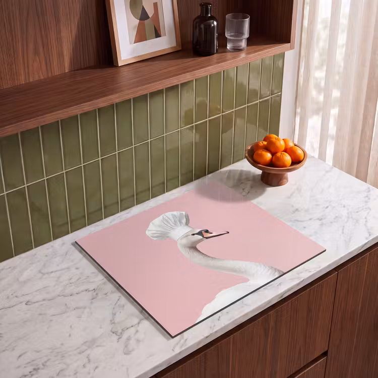 Induction hob protector - Swan - Chef's hat - Beautiful - Classic — 4
