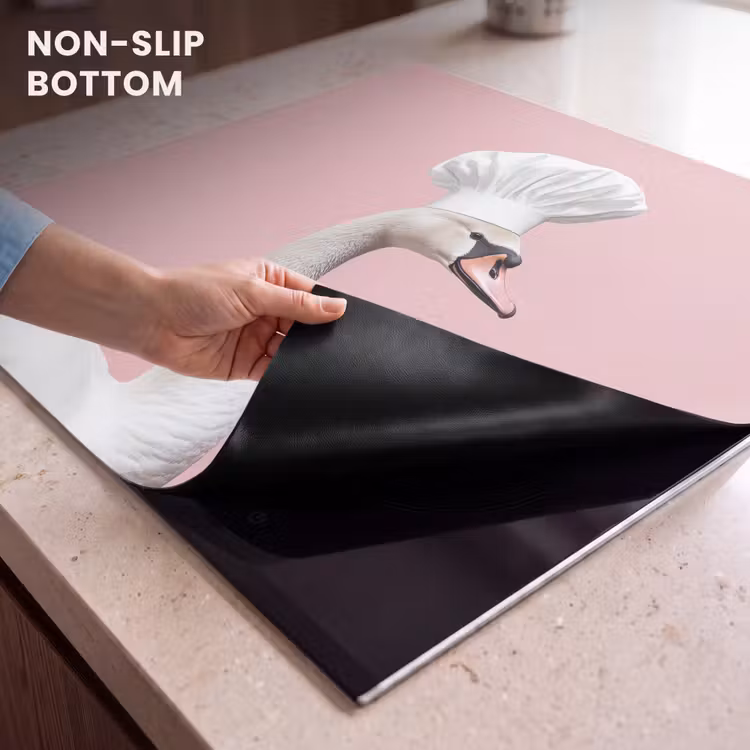 Induction hob protector - Swan - Chef's hat - Beautiful - Classic — 5