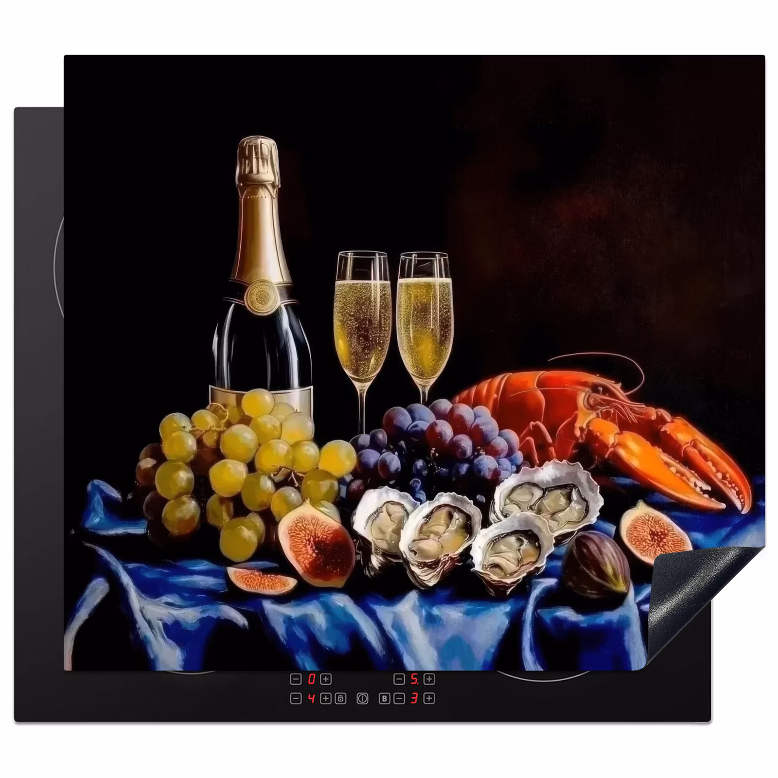 Induction hob protector - Champagne - Luxury - Oysters — 1