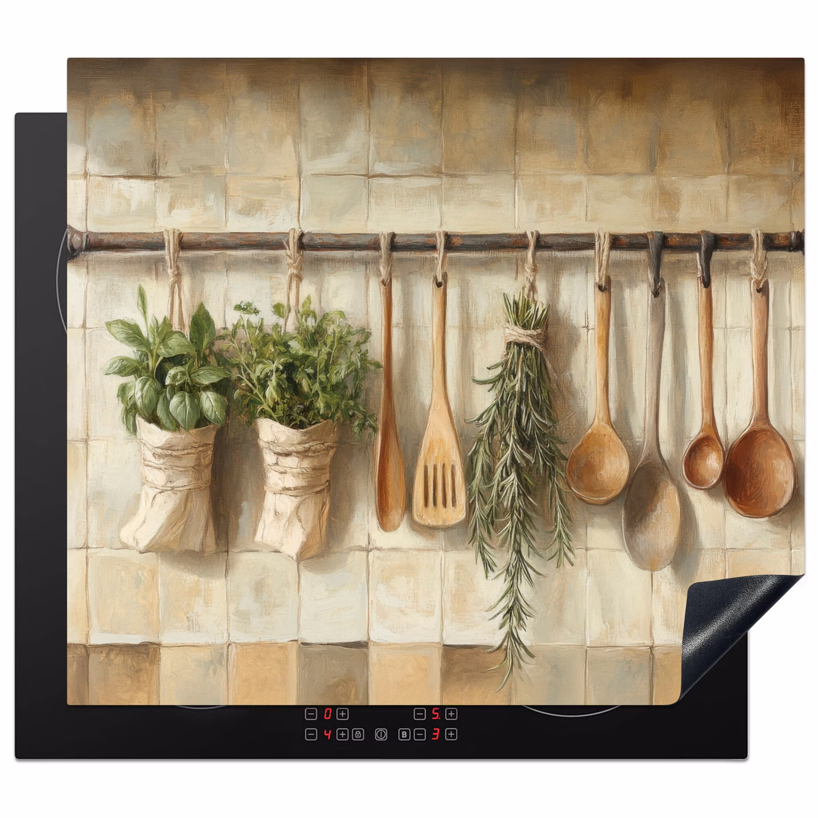 Induction hob protector - Wood - Kitchenware - Still Life - Tiles — 1