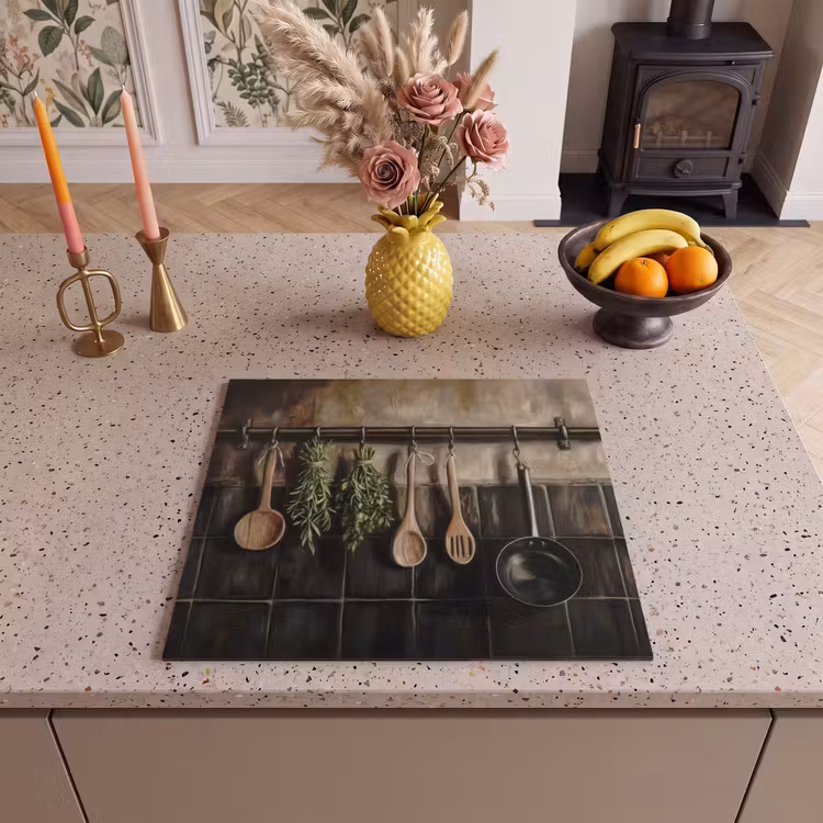 Induction hob protector - Kitchenware - Rustic - Tiles - Spices — 3