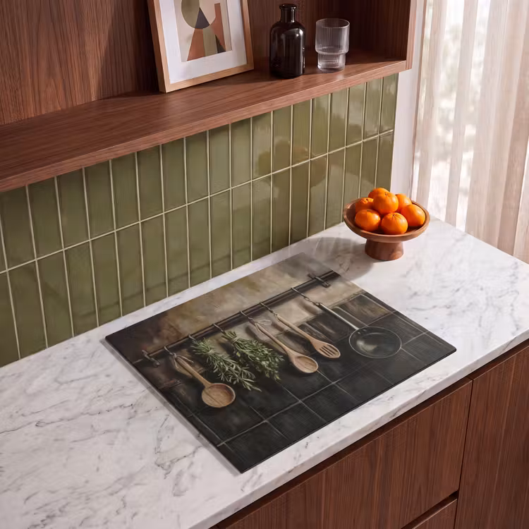 Induction hob protector - Kitchenware - Rustic - Tiles - Spices — 4