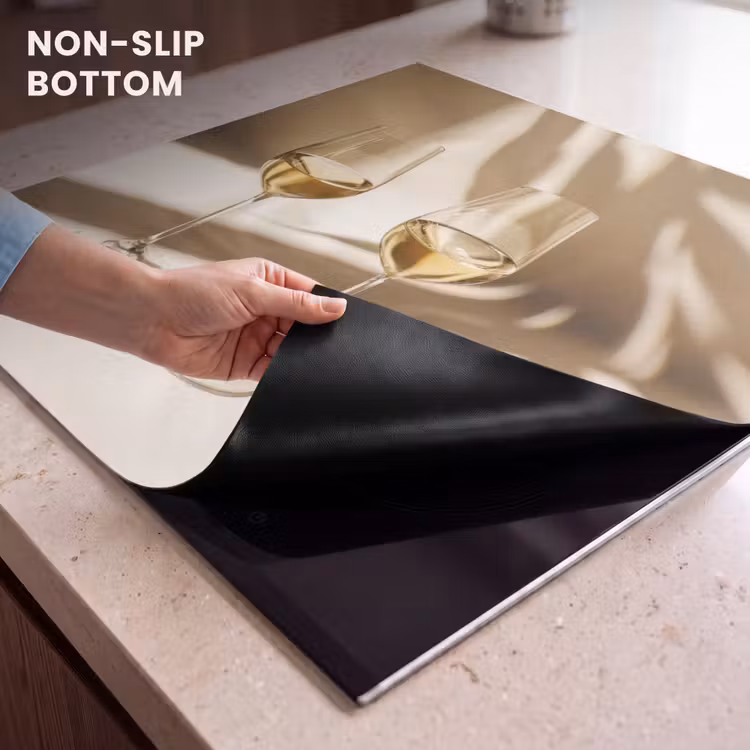 Induction hob protector - Wine - Wine glasses - White — 5