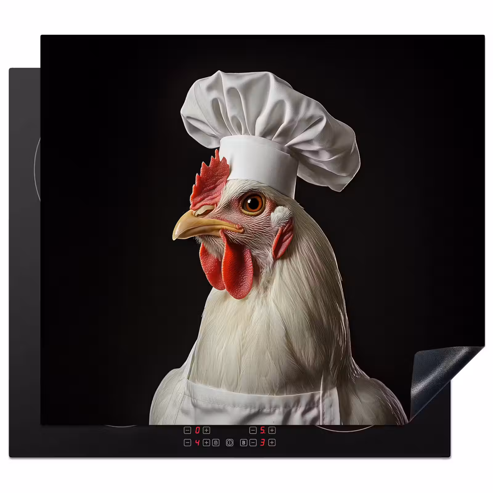 Induction hob protector - Cook - Red - Chicken — 1