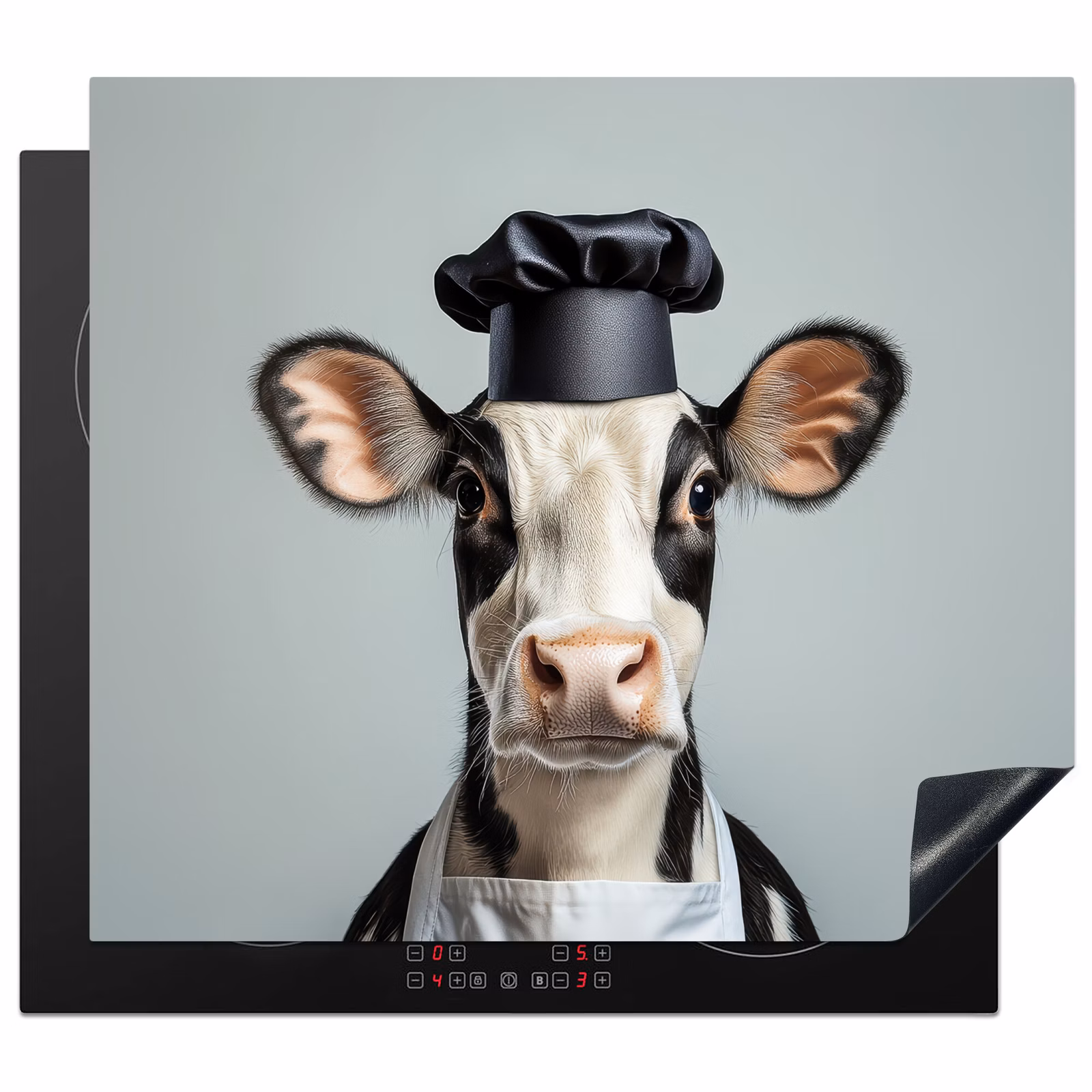 Induction hob protector - Cow - Black - White - Cook — 1
