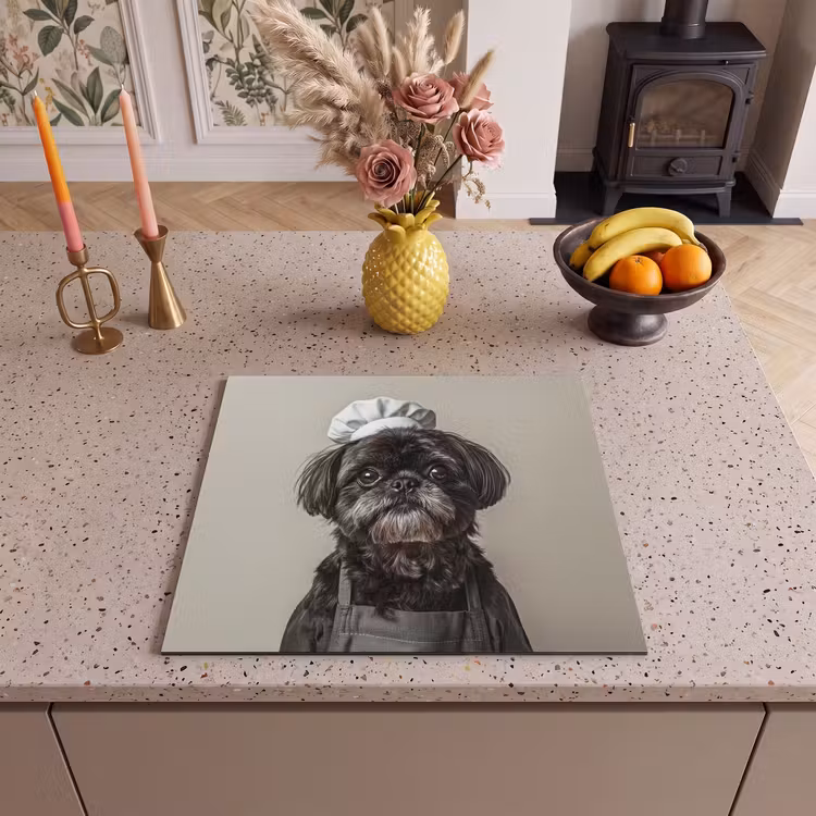 Induction hob protector - Chef's Clothing - Black - Dog — 3