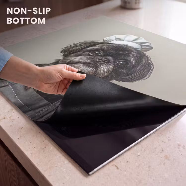 Induction hob protector - Chef's Clothing - Black - Dog — 5