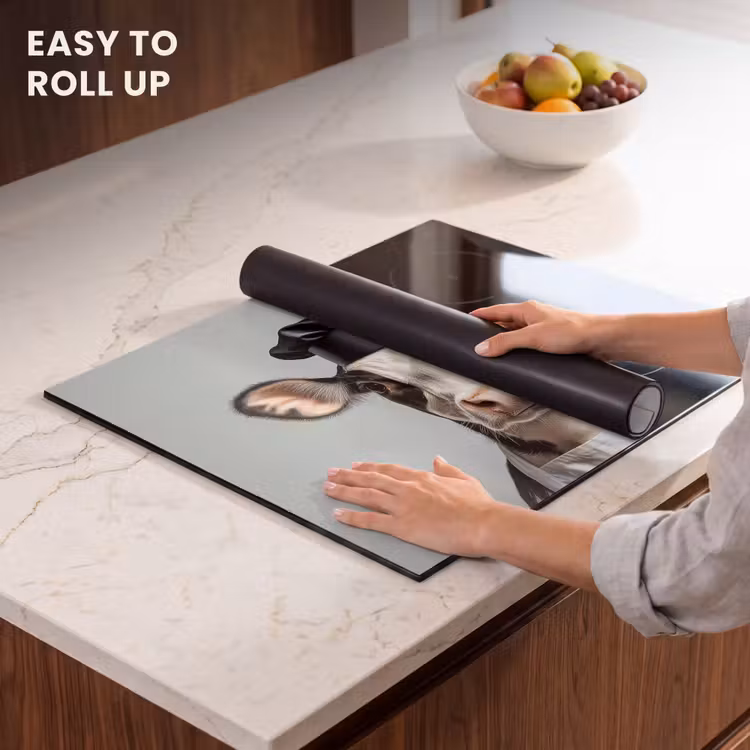 Induction hob protector - Cow - Black - White - Cook — 6