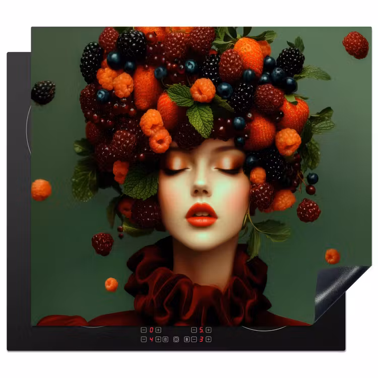Induction hob protector - Female - Strawberries - Raspberries - Blackberries - Berries — 1
