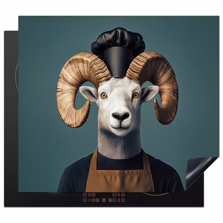 Induction hob protector - Goat - Horns - Chef's clothing — 1