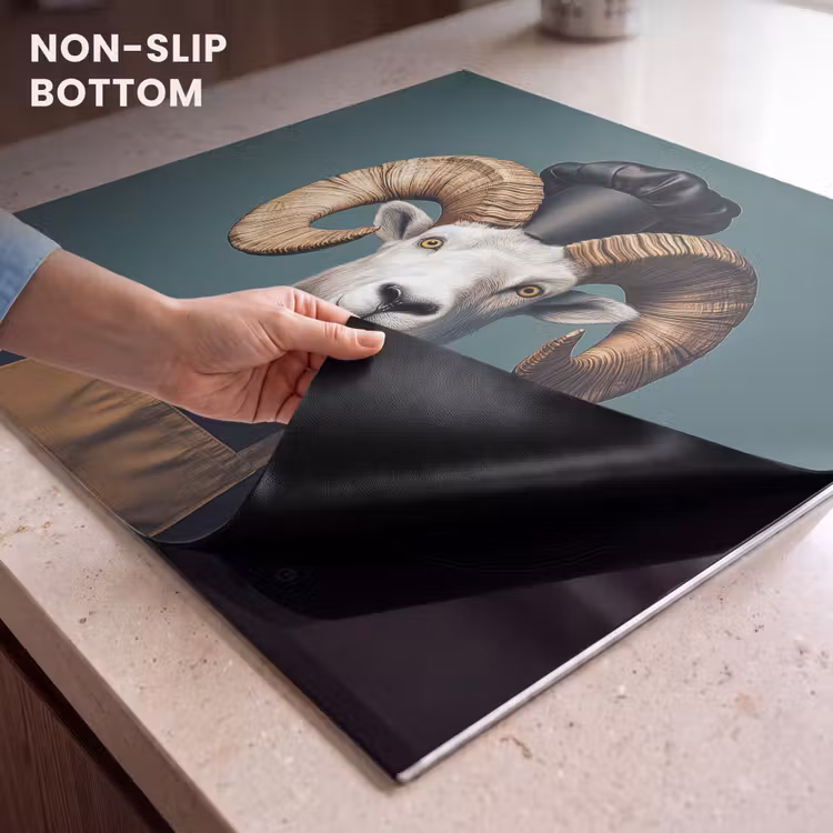 Induction hob protector - Goat - Horns - Chef's clothing — 5