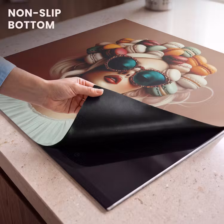Induction hob protector - Woman - Macaroons - Glasses — 5