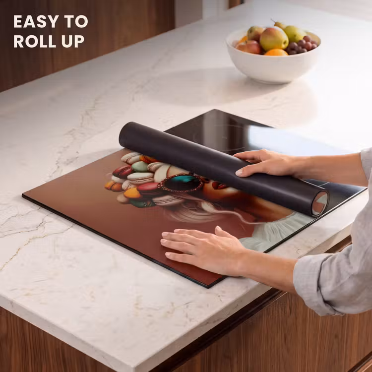 Induction hob protector - Woman - Macaroons - Glasses — 6