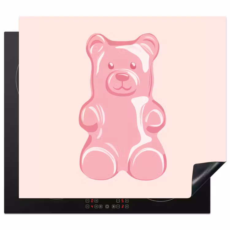 Induction hob protector - Bear - Pink - Candy — 1