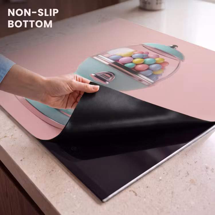Induction hob protector - Chewing gum - Retro - Candy - Pink — 5