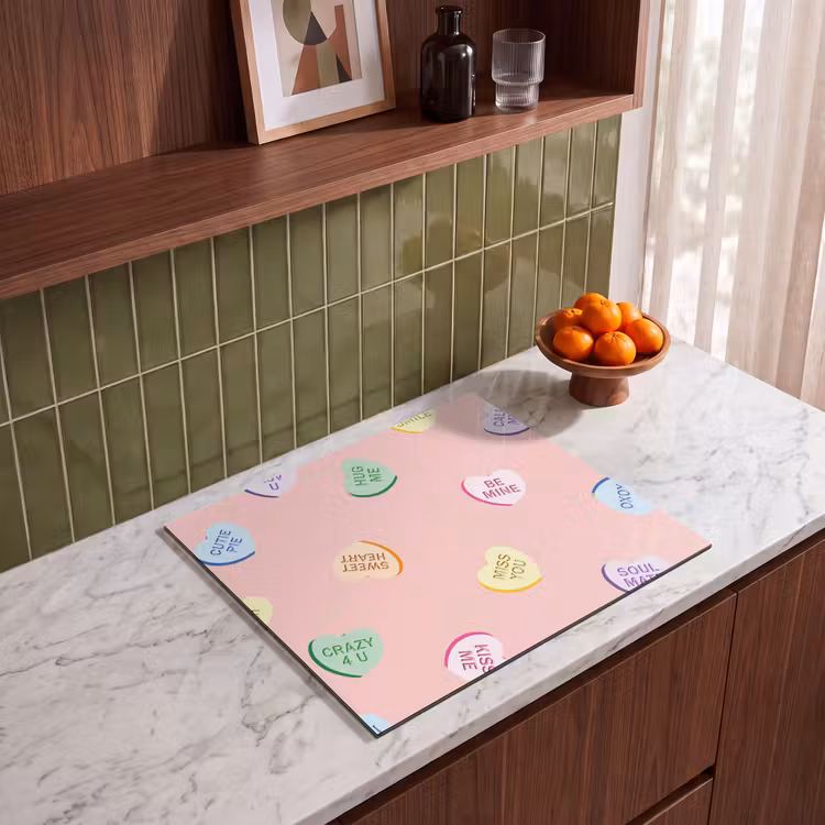 Induction hob protector - Heart - Candy - Pastel - Text — 4