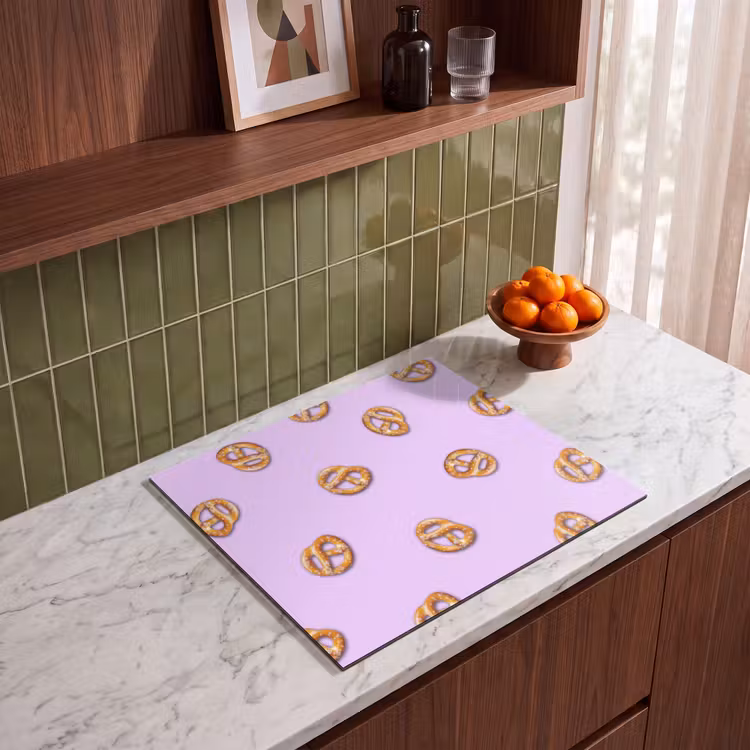 Induction hob protector - Pretzels - Food - Purple — 4