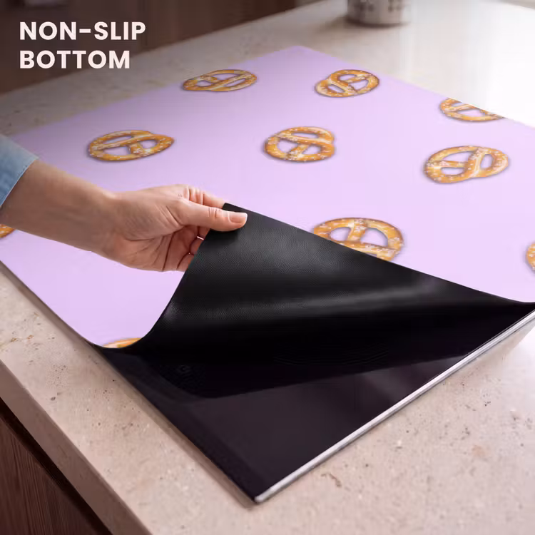 Induction hob protector - Pretzels - Food - Purple — 5
