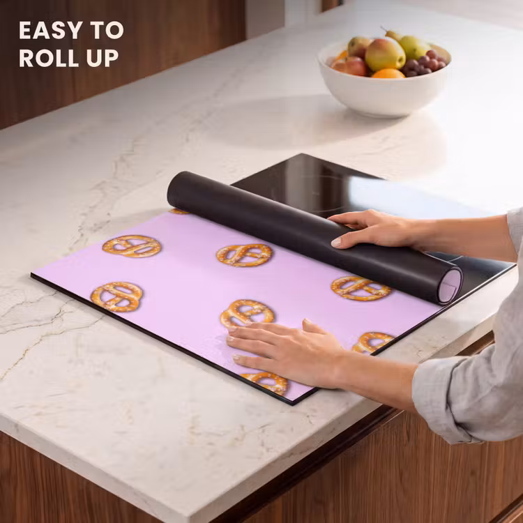 Induction hob protector - Pretzels - Food - Purple — 6