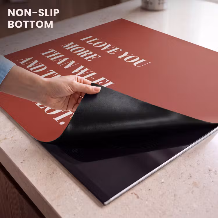 Induction hob protector - Red - Quote - Love — 5