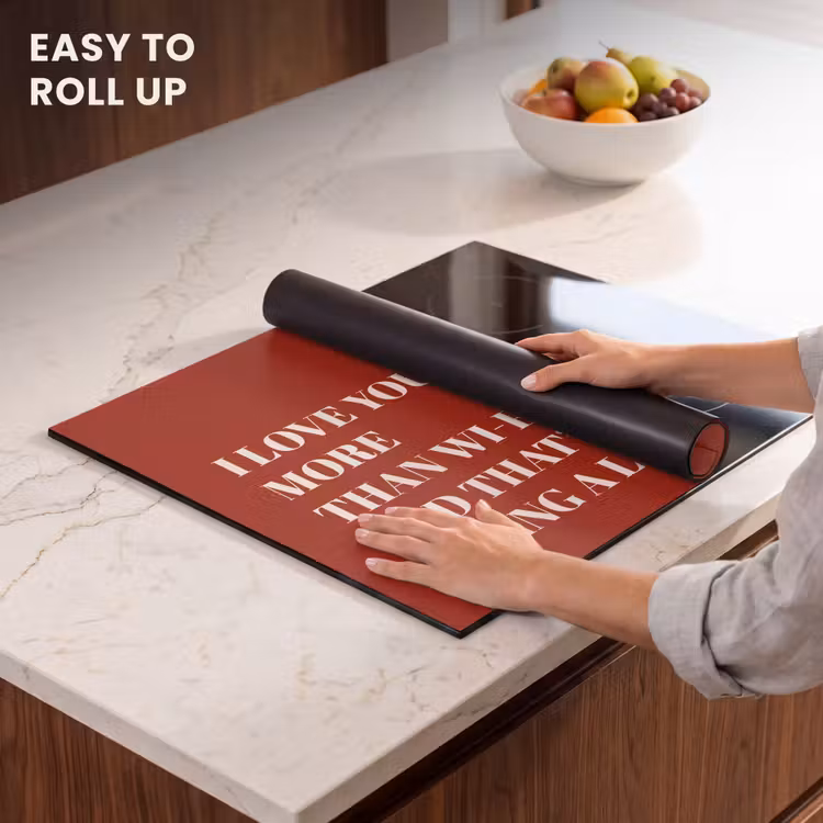 Induction hob protector - Red - Quote - Love — 6