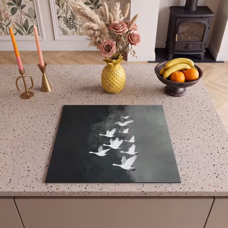 Induction hob protector - Bird - Japandi - Green — 3